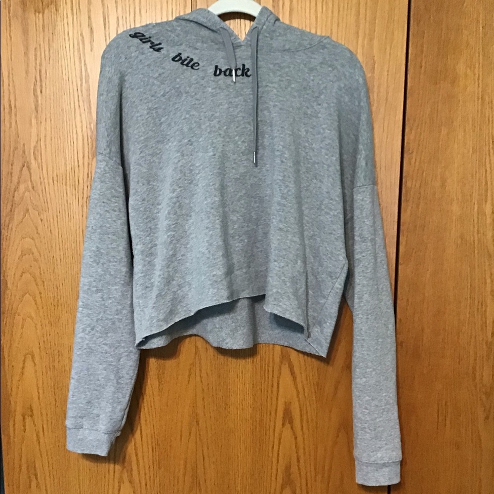Girls Bite Back cropped hoodie